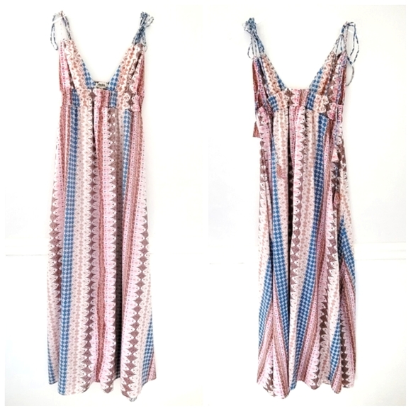 LULUS Maxin & Relaxin Colorful Boho Print Maxi - Picture 4 of 10